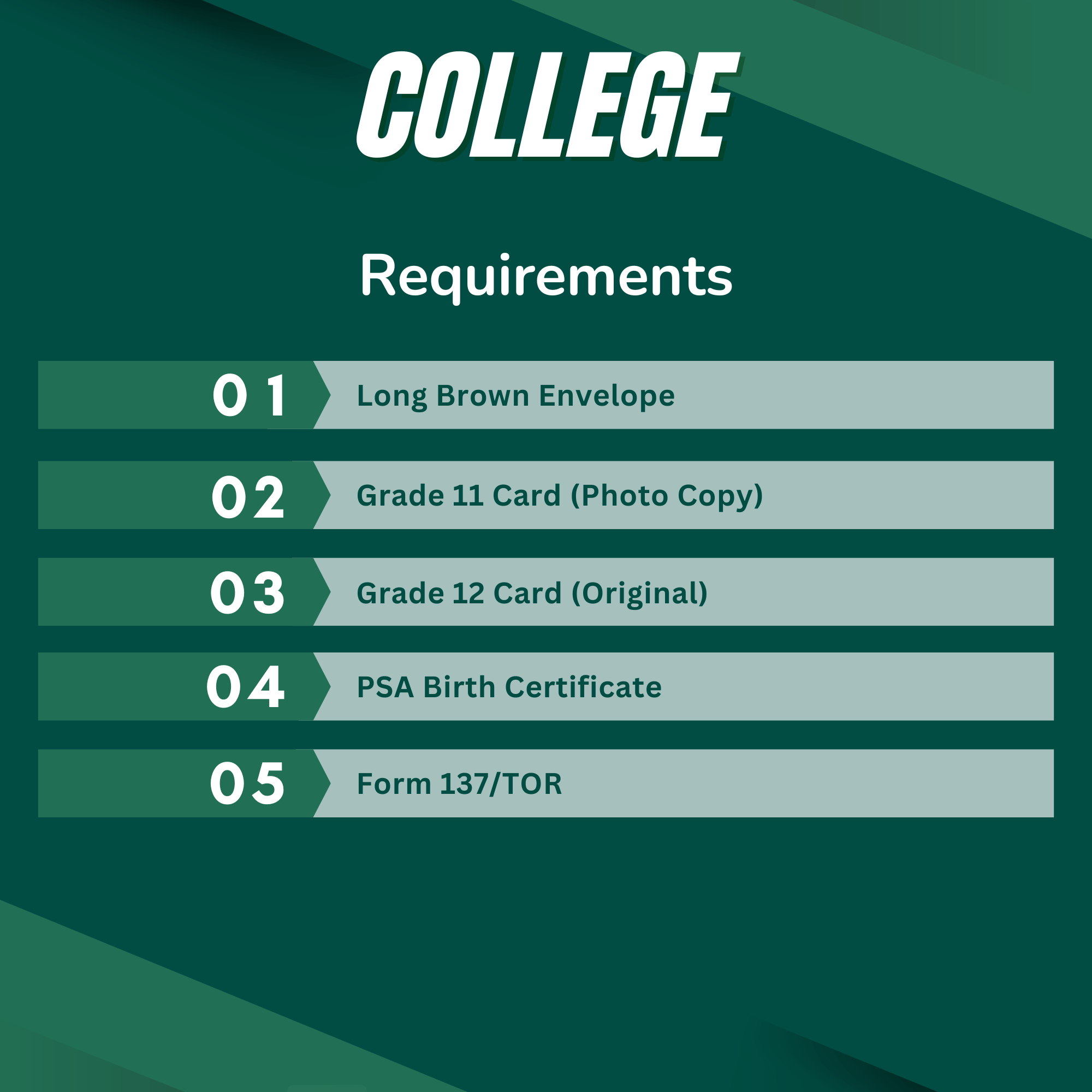 College Requirements